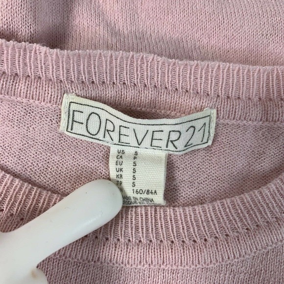 Forever 21 Cat Face Print Knit Sweater Size Small - Picture 6 of 10